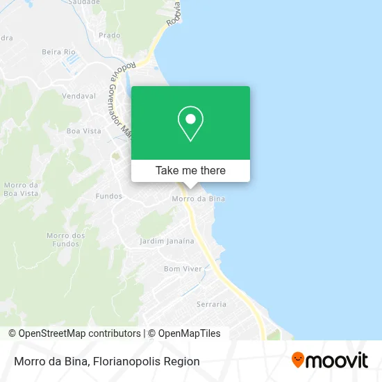 Morro da Bina map