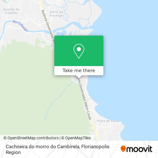Cachoeira do morro do Cambirela map