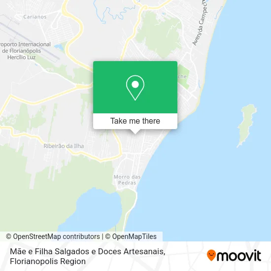 Mãe e Filha Salgados e Doces Artesanais map