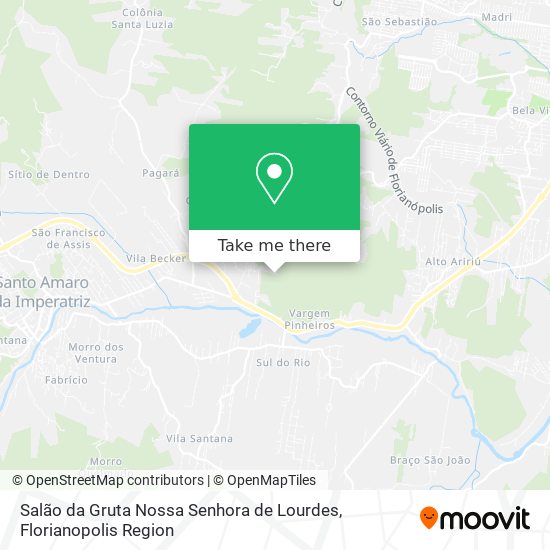 Salão da Gruta Nossa Senhora de Lourdes map