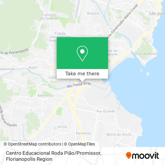 Mapa Centro Educacional Roda Pião / Promissor