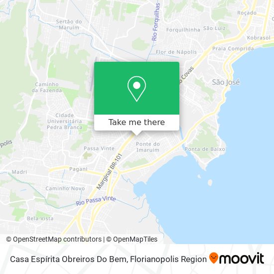 Casa Espírita Obreiros Do Bem map