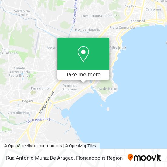 Mapa Rua Antonio Muniz De Aragao