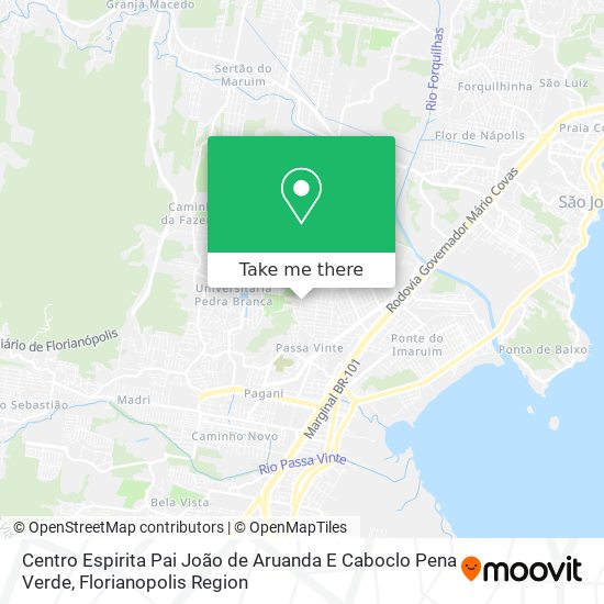 Centro Espirita Pai João de Aruanda E Caboclo Pena Verde map