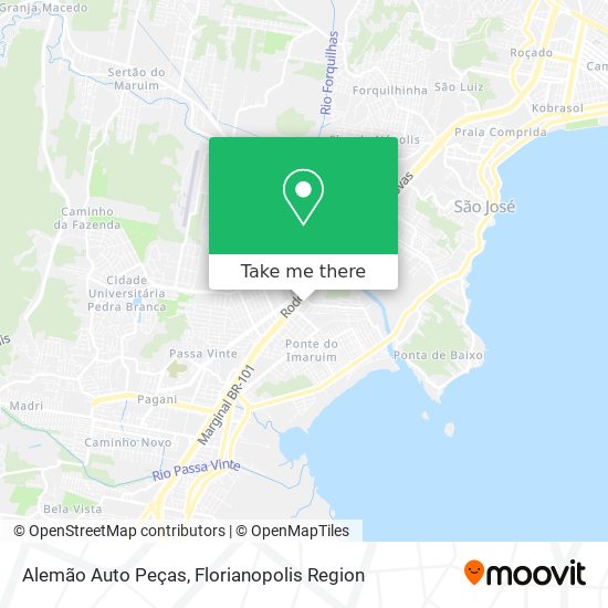 Alemão Auto Peças map