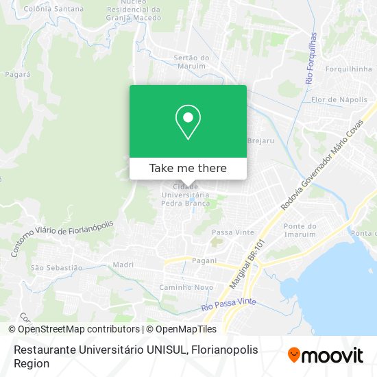 Restaurante Universitário UNISUL map