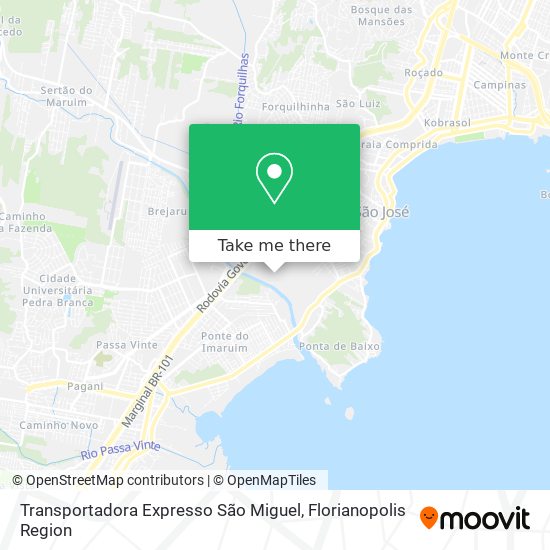 Transportadora Expresso São Miguel map