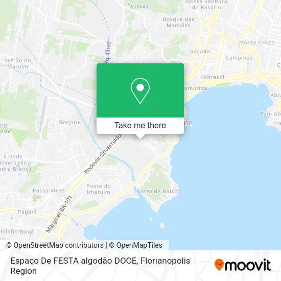 Espaço  De FESTA algodão DOCE map