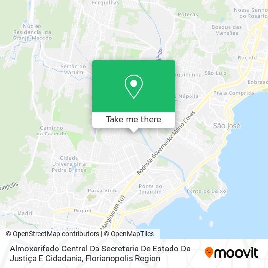 Almoxarifado Central Da Secretaria De Estado Da Justiça E Cidadania map