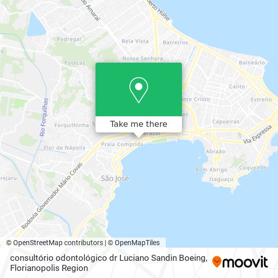 consultório odontológico dr Luciano Sandin Boeing map