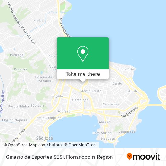 Ginásio de Esportes SESI map