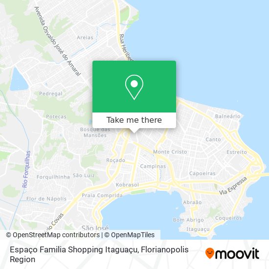 Mapa Espaço Familia Shopping Itaguaçu