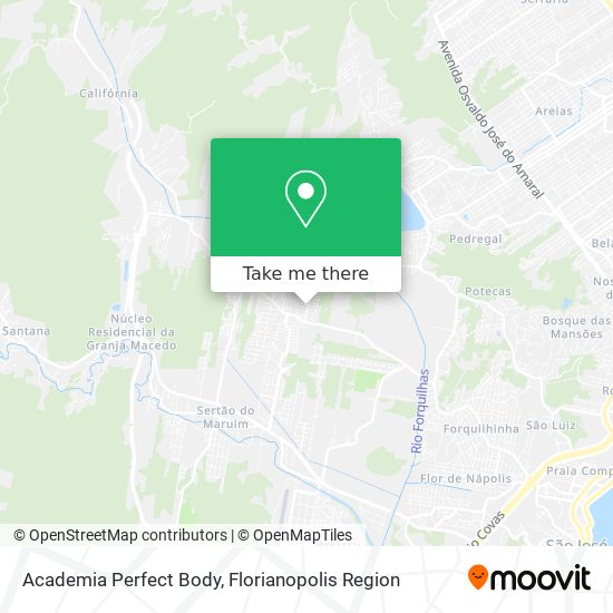 Mapa Academia Perfect Body