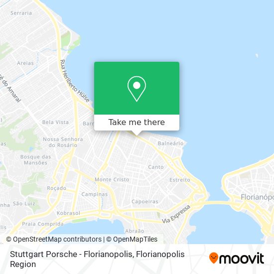 Stuttgart Porsche - Florianopolis map
