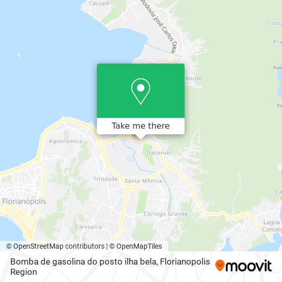 Bomba de gasolina do posto ilha bela map