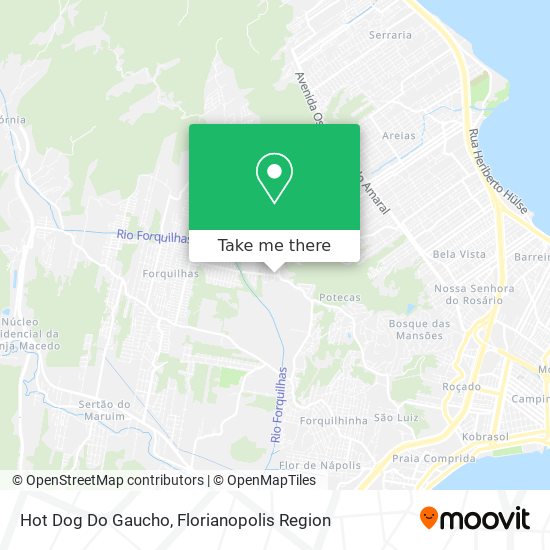 Hot Dog Do Gaucho map