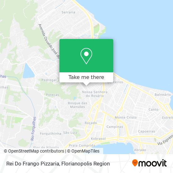 Rei Do Frango Pizzaria map