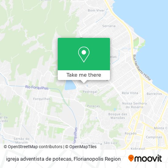 igreja adventista de potecas map