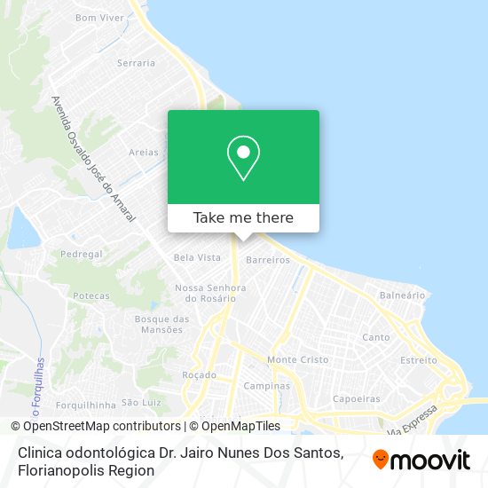 Clinica odontológica Dr. Jairo Nunes Dos Santos map