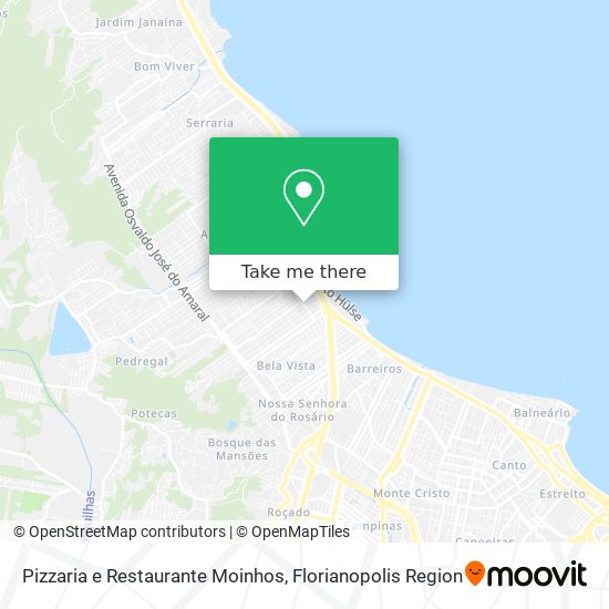 Pizzaria e Restaurante Moinhos map