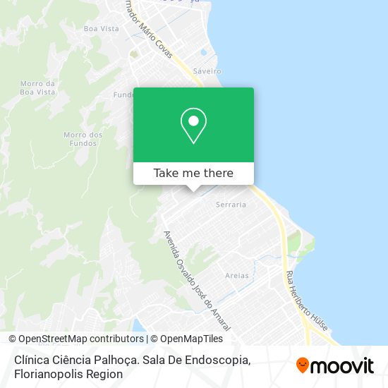 Clínica Ciência Palhoça. Sala De Endoscopia map