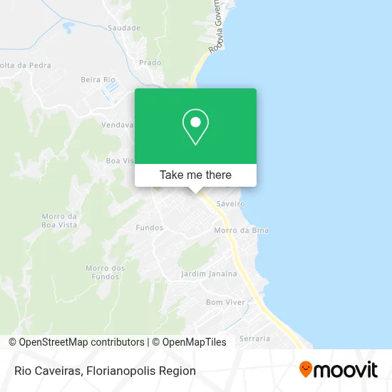 Rio Caveiras map