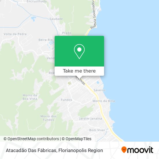 Atacadão Das Fábricas map