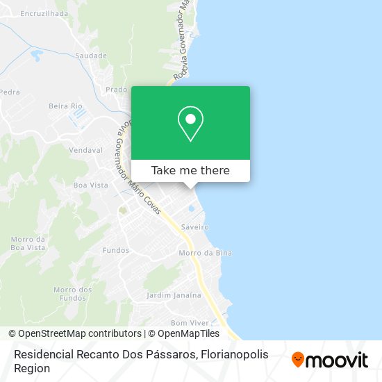 Residencial Recanto Dos Pássaros map