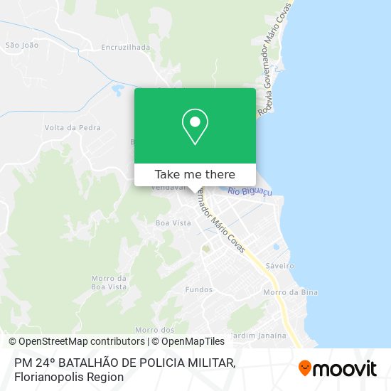 PM 24º BATALHÃO DE POLICIA MILITAR map