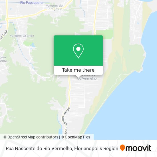 Rua Nascente do Rio Vermelho map