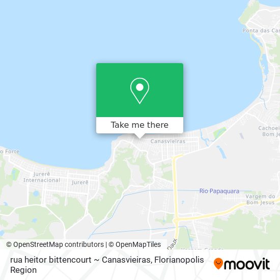 rua heitor bittencourt ~ Canasvieiras map