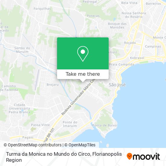 Turma da Monica no Mundo do Circo map