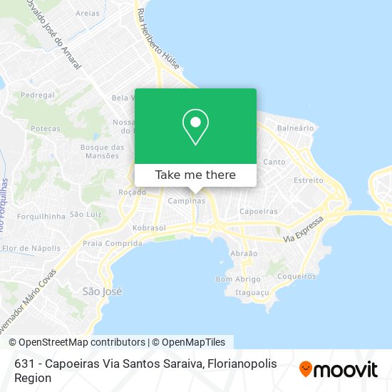 631 - Capoeiras Via Santos Saraiva map