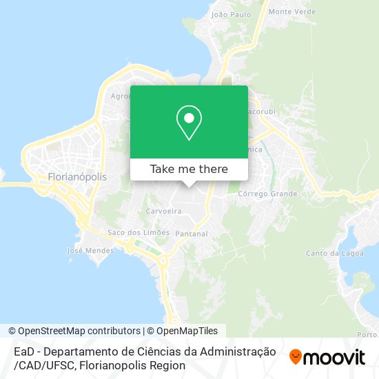 EaD - Departamento de Ciências da Administração /CAD / UFSC map