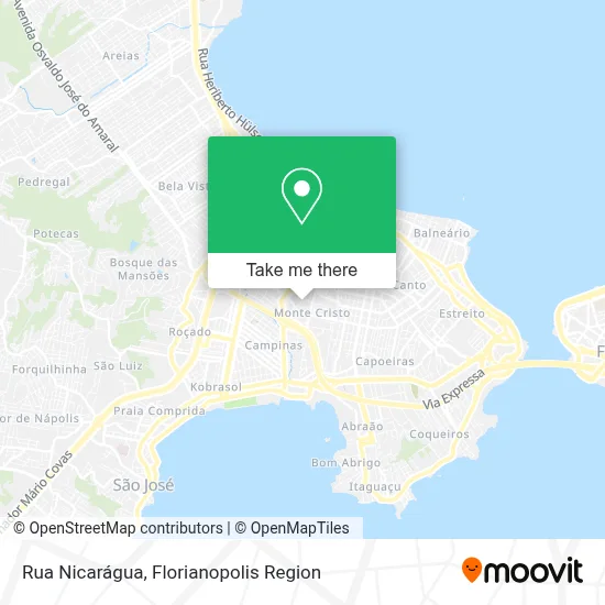 Rua Nicarágua map