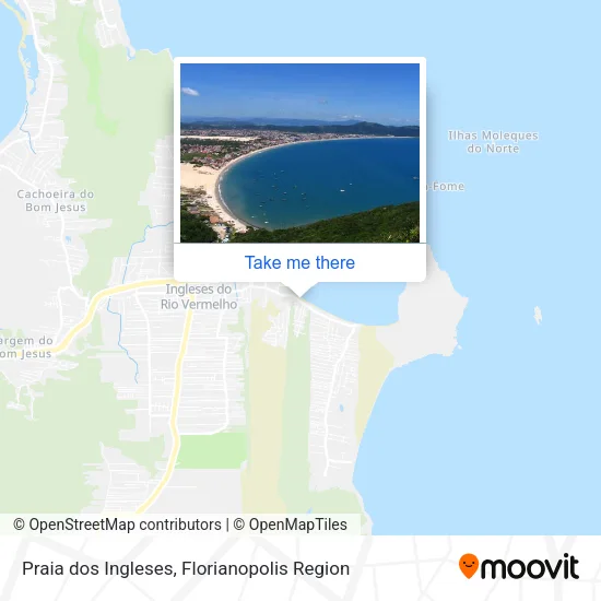 Praia dos Ingleses map