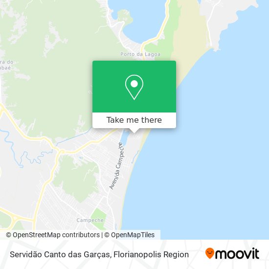 Servidão Canto das Garças map