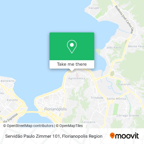 Servidão Paulo Zimmer 101 map