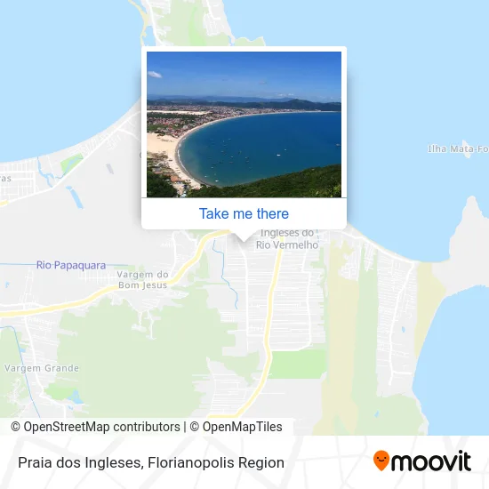 Praia dos Ingleses map