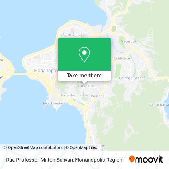 Rua Professor Milton Sulivan map