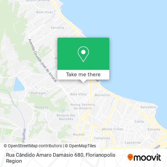 Mapa Rua Cândido Amaro Damásio 680