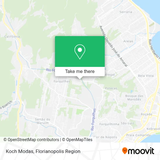 Koch Modas map