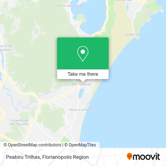 Peabiru Trilhas map