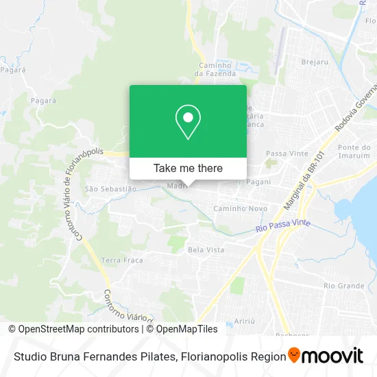 Studio Bruna Fernandes Pilates map