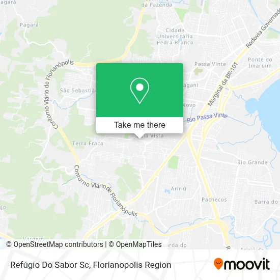 Refúgio Do Sabor Sc map
