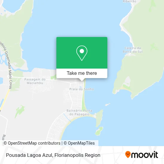 Pousada Lagoa Azul map