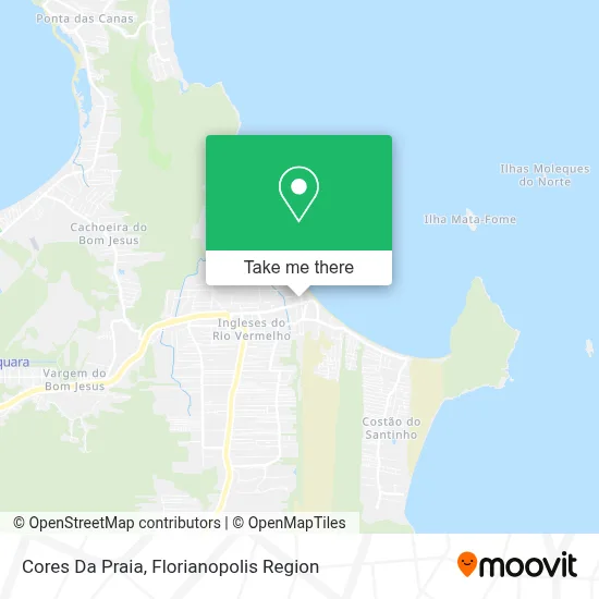 Cores Da Praia map