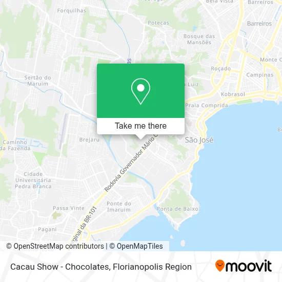 Cacau Show - Chocolates map