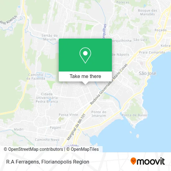 R.A Ferragens map