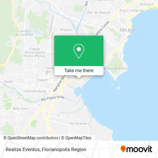 Realize Eventos map